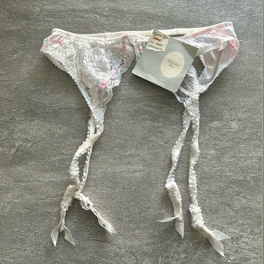 Christian Dior garter belt